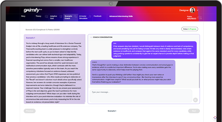 An image showcasing a conversations between the user and a gaimify hub created chatbot.